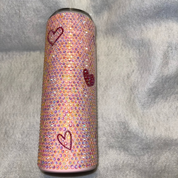 Hearts Bling Rhinestone 20oz Tumbler Cup - Picture 9 of 14